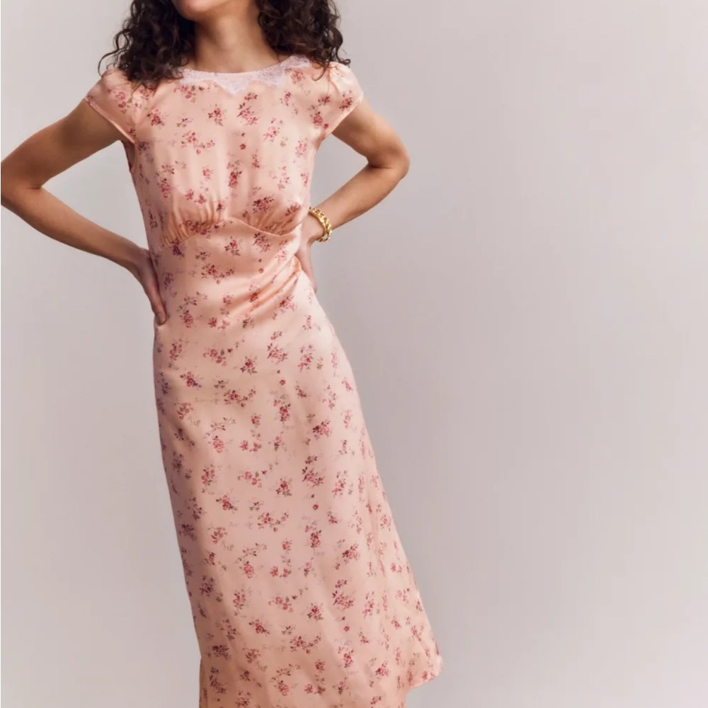 Reformation Lucas silk dress